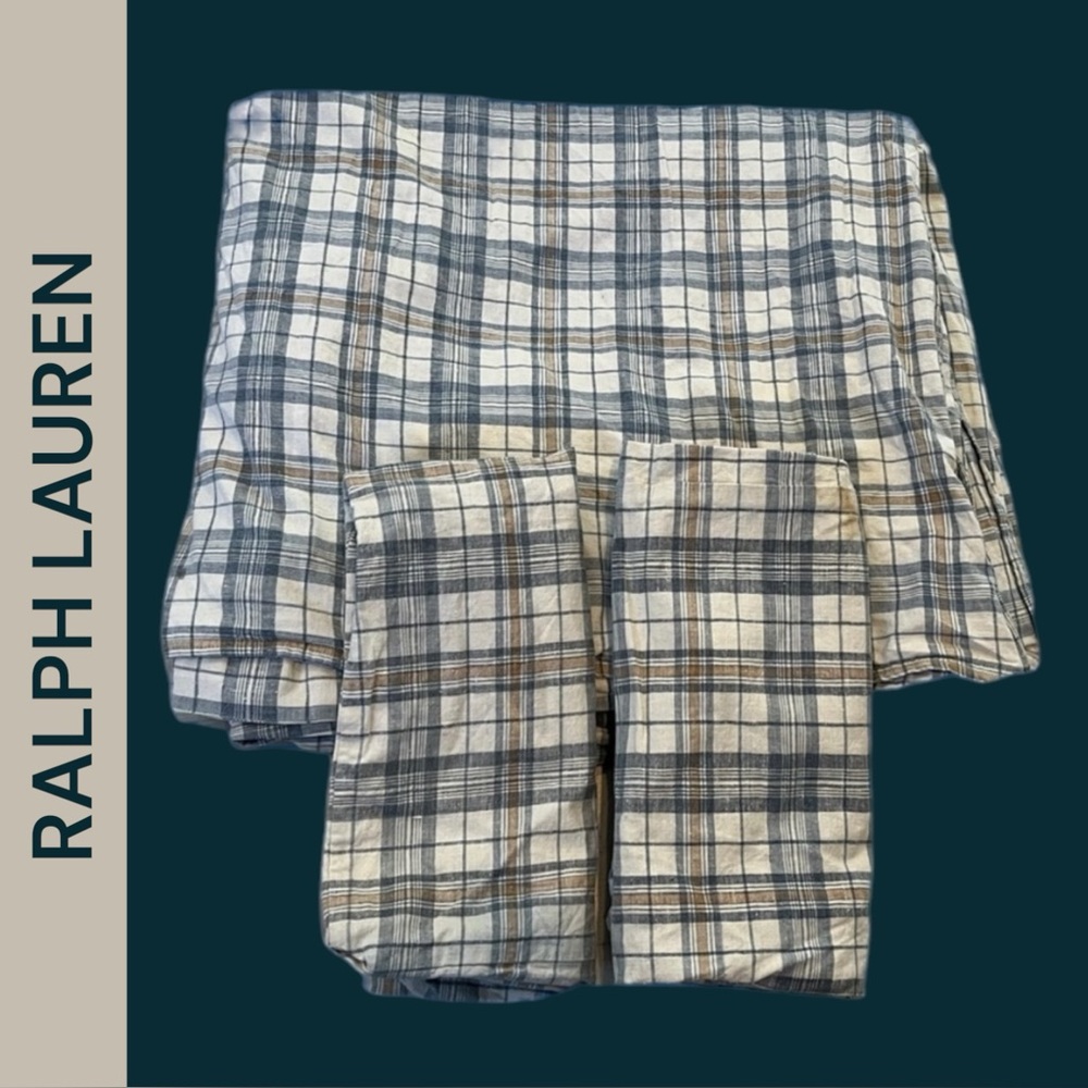 RALPH LAUREN HOME DUVET COVER W/ TWO PILLOW CASES
